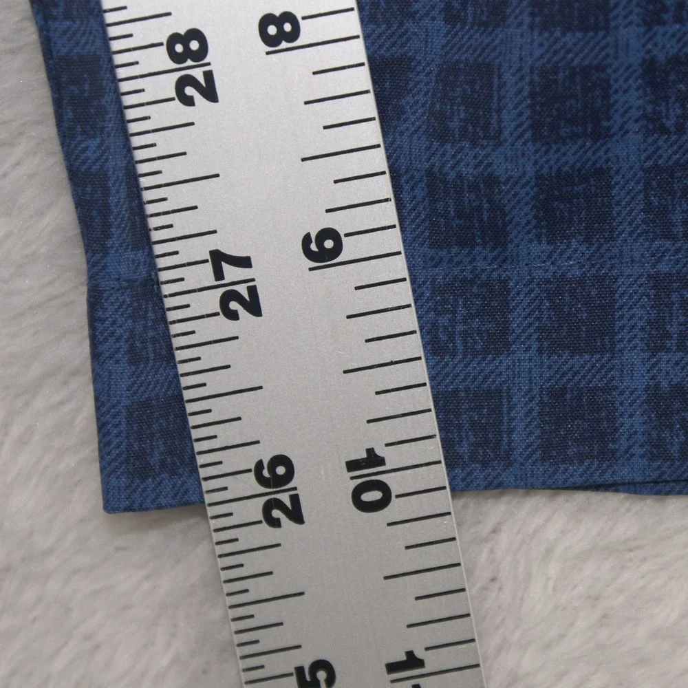 Callaway‎ Mens Blue Grid Print Stretch Golf Shorts Size 38 Flat Front Athletic